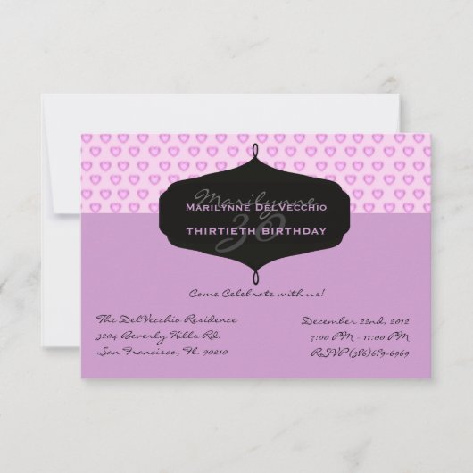 Geburtstag-Party laden ein Einladung (Vorderseite)