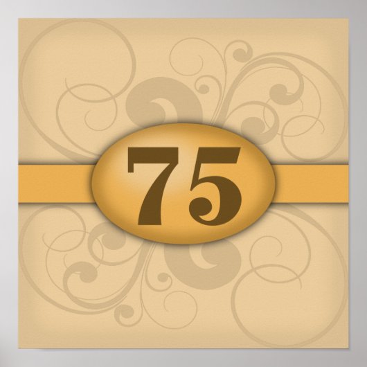 Geburtstag/Party zum 75. Poster (Vorne)