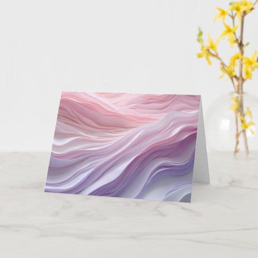 Geburtstag Pastel Calming Wave Muster Karte (Gelbe Blume)