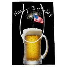 Geburtstag Patriotisches Bier mit Sparklern