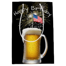 Geburtstag Patriotisches Bier mit Sparklern