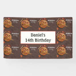 Geburtstag Personalisiert Pizza Party Banner
