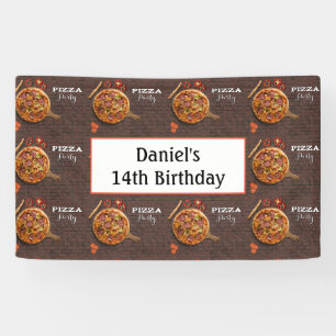 Geburtstag Personalisiert Pizza Party Banner
