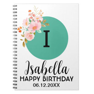 Geburtstag personalisierten Spiral-Foto Notebook Notizblock