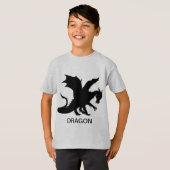 Geburtstag Personalisierter Drache T-Shirt (Vorne ganz)