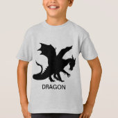 Geburtstag Personalisierter Drache T-Shirt (Vorderseite)