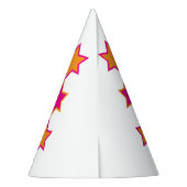 Geburtstag personalisierter Foto-Stern-Name Partyhütchen (Rückseite)