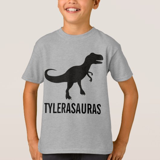 Geburtstag Personalisiertes Dinosaurier-Shirt T-Shirt (Vorderseite)