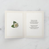 Geburtstag, Pflegetochter mit rosa Rosen Karte (Innenseite)