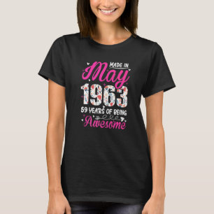 Geburtstag Phantastisch seit Mai 1963 T-Shirt