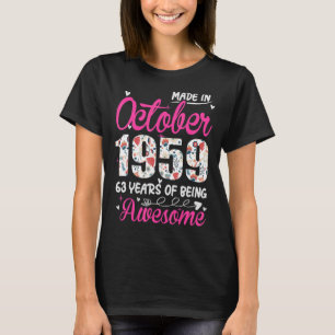 Geburtstag Phantastisch seit Oktober 1959 T-Shirt