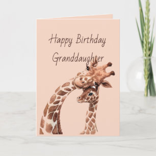 Geburtstag Phantastische Enkeltochter Fun Giraffe  Karte