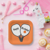 Geburtstag Pickleball und Paddle Pappteller (Party)