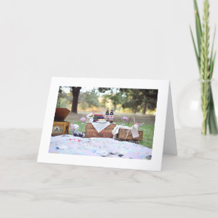 GEBURTSTAG PICNIC FOTO NUR FÜR SIE KARTE