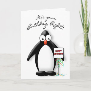 GEBURTSTAG - PINGUIN-SAMMLUNG KARTE