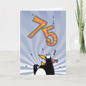 Geburtstag - Pinguin Überraschungskarte Karte (Vorderseite)