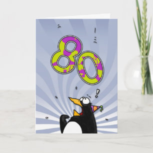 Geburtstag - Pinguin-Überraschungskarte Karte