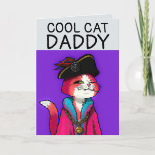 GEBURTSTAG PIRATE KATZE ÜBERSIERT GREETING CARD IH KARTE