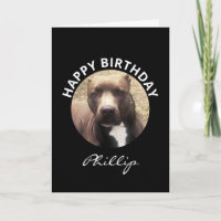 Geburtstag Pit Bull Dog Custom Foto Personalisiert
