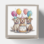Geburtstag Pit Bull Hunde Geschenkschachtel (Oben)
