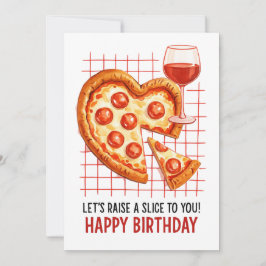 Geburtstag-Pizza-Grußkarte: Lustige Feier für Food Feiertagskarte