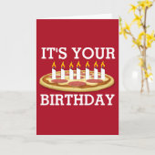 GEBURTSTAG PIZZA MIT KANDLES-KARTE KARTE (Gelbe Blume)