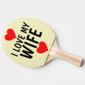GEBURTSTAG PONG PADDLE FÜR DIE EHEFRAU TISCHTENNIS SCHLÄGER (Seitenansicht)