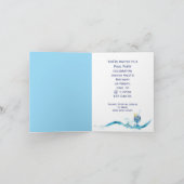 Geburtstag Pool Party mit Beach Ball Einladung (Innenseite)