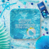 Geburtstag Pool Party Spaß Pappteller (Party)