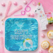 Geburtstag Pool Party Spaß Pappteller (Party)