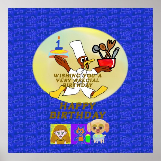 Geburtstag Poster (Vorne)