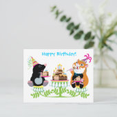 Geburtstag Postkarte (Stehend Vorderseite)