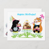 Geburtstag Postkarte (Vorne/Hinten)