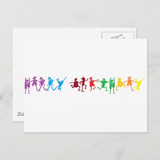 Geburtstag Postkarte (Vorne/Hinten)