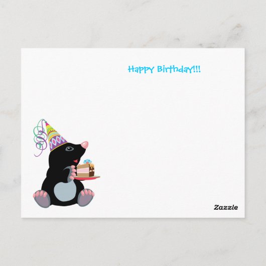 Geburtstag Postkarte (Rückseite)