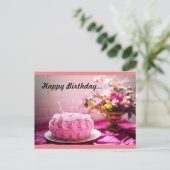 Geburtstag Postkarte (Stehend Vorderseite)