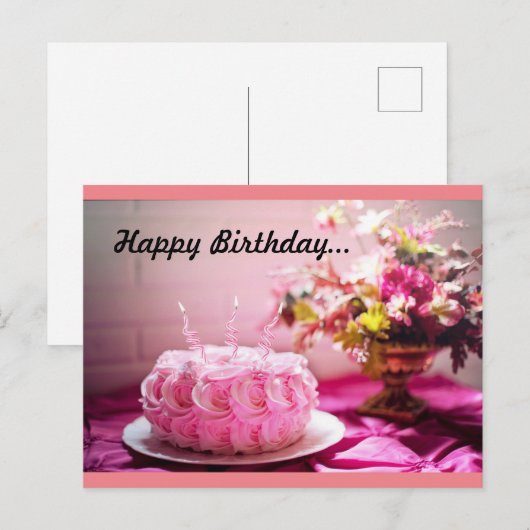 Geburtstag Postkarte (Vorne/Hinten)