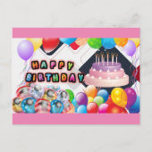 Geburtstag Postkarte (Vorderseite)