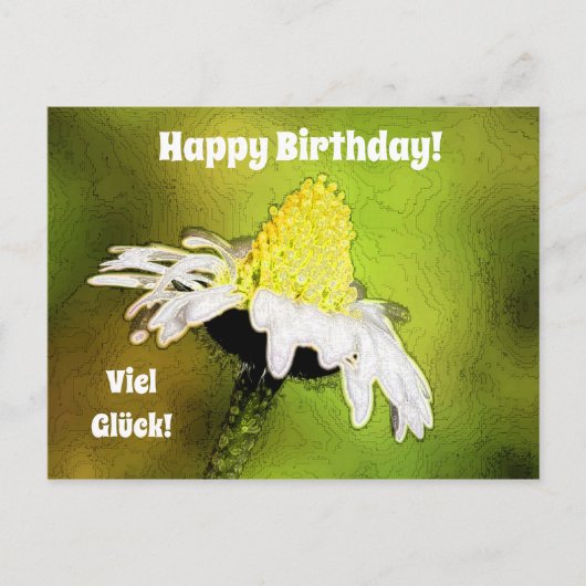 Geburtstag Postkarte (Vorderseite)