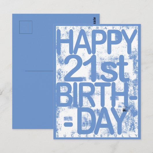 Geburtstag Postkarte (Vorne/Hinten)