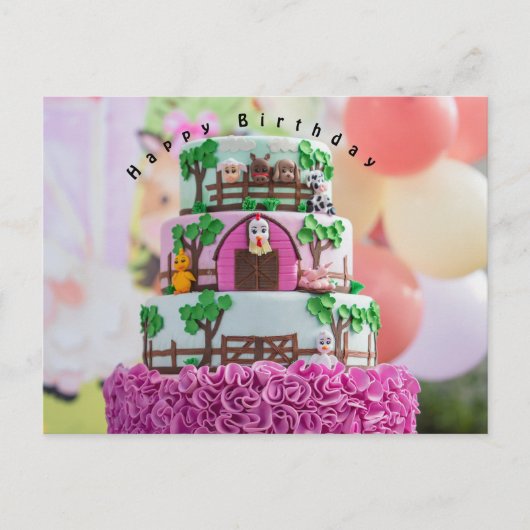 Geburtstag Postkarte (Vorderseite)