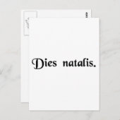 Geburtstag Postkarte (Vorne/Hinten)