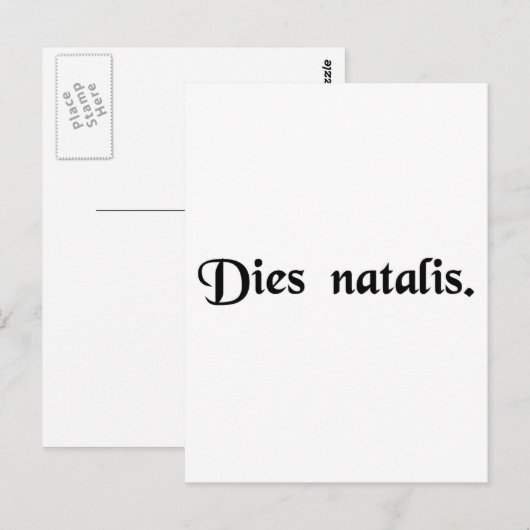 Geburtstag Postkarte (Vorne/Hinten)