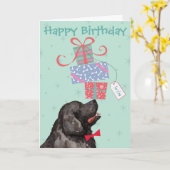 Geburtstag präsentiert Neufundland-Karte Karte (Gelbe Blume)