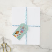 Geburtstag präsentiert Wire Fox Terrier Geschenkanhänger (Mit Garn)