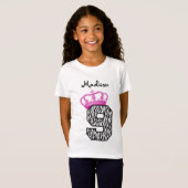 Geburtstag Princess Crown und Zebra V01 T-Shirt (Vorne ganz)