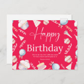 Geburtstag Psalm118:24 Postkarte (Vorne/Hinten)