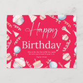 Geburtstag Psalm118:24 Postkarte (Vorderseite)