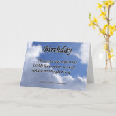 Geburtstag Psalm 118-24 Karte (Gelbe Blume)