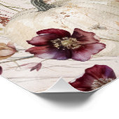 Geburtstag Pumpkin Wildblume Willkommenszeichen Poster (Ecke)